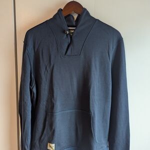 Tracksmith Emil Navy Blue Pullover Hoodie